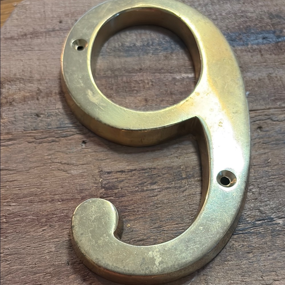 Brass Number 9 or Number 6